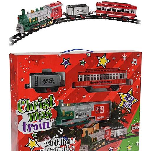TREN DE NAVIDAD CON LUCES Y SONIDO (23 PIEZAS) [1]