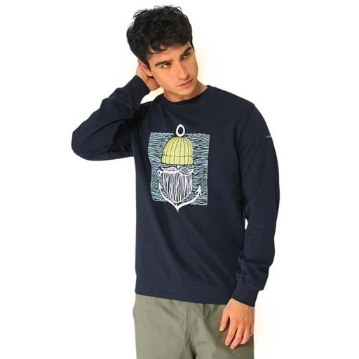 SUDADERA HOMBRE BARBA ANCLA BATELA