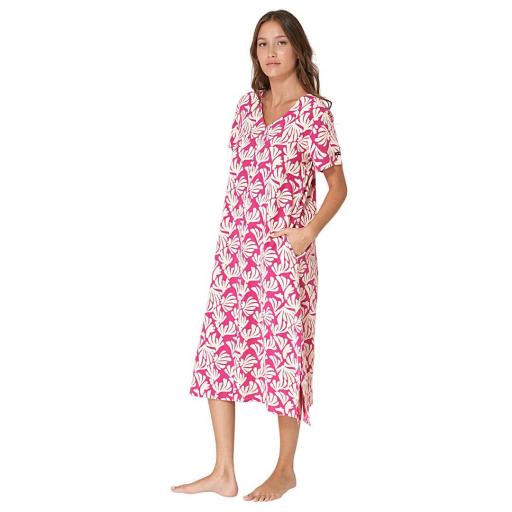 VESTIDO MIDI DE LINO BATELA [0]