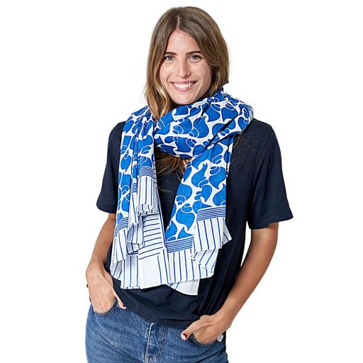 FOULARD ESTAMPADO CARACOLAS ALGODÓN A1917 [1]