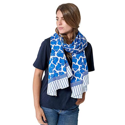 FOULARD ESTAMPADO CARACOLAS ALGODÓN A1917 [2]