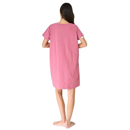 VESTIDO CORTO SEERSUCKER CON BOLSILLOS BATELA [6]