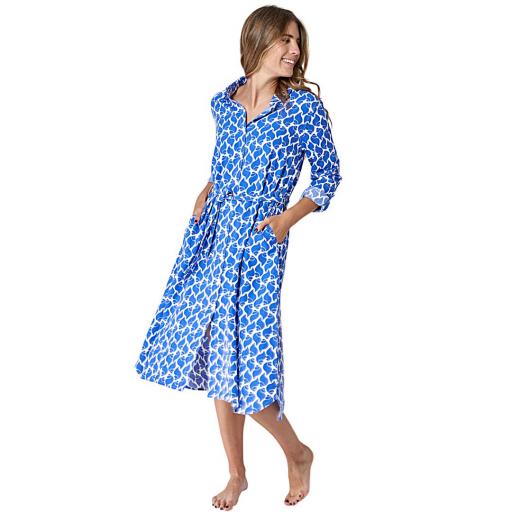 VESTIDO CAMISERO LARGO BATELA ESTAMPADO CONCHAS [1]