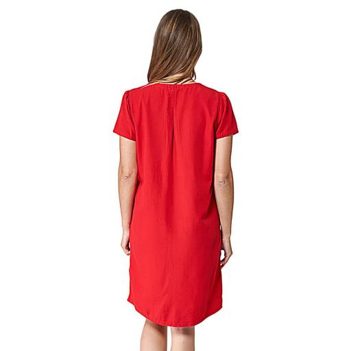 VESTIDO DE LINO CON 3 BOTONES BATELA A1983 [3]