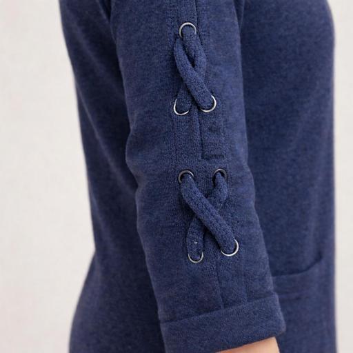 VESTIDO MUJER ALGODÓN MARINO BATELA [1]