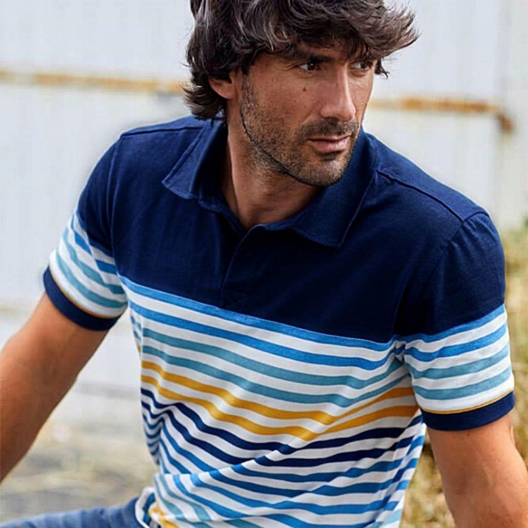 POLO HOMBRE RAYAS BATELA