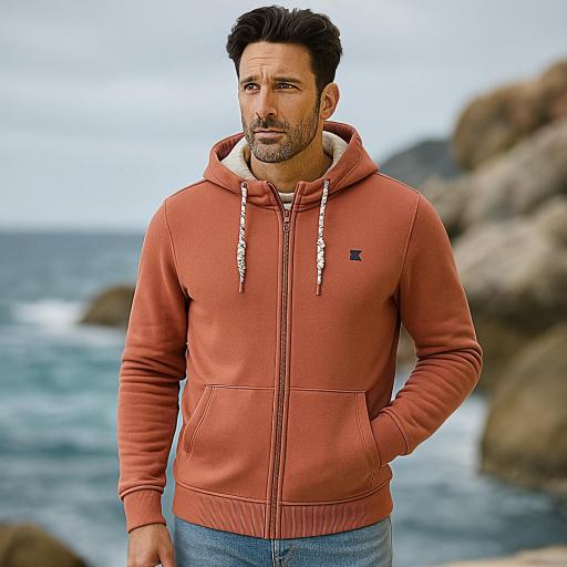 SUDADERA HOMBRE CON CAPUCHA BATELA A2573