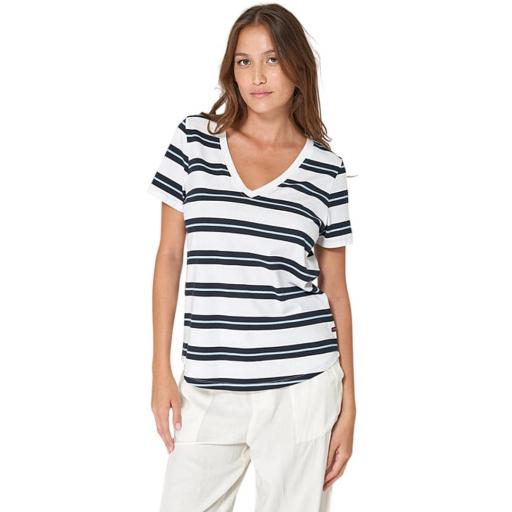 CAMISETA MARINERA MUJER ESCOTE PICO BATELA [1]