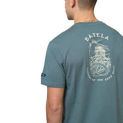 CAMISETA HOMBRE BATELA ESTAMPADO MARINERO 220 G