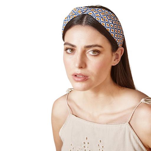 DIADEMA ESTAMPADO GEOMÉTRICO LATIDO