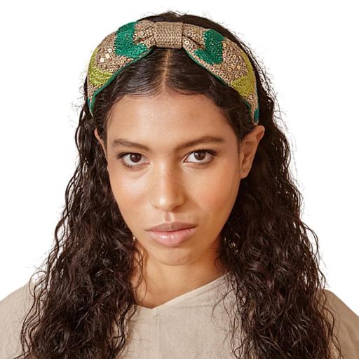 DIADEMA BORDADO ZIGZAG CON LENTEJUELAS LATIDO