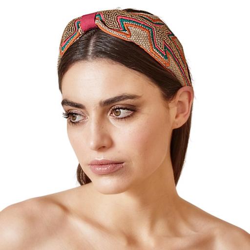 DIADEMA BORDADA TRIBAL LATIDO