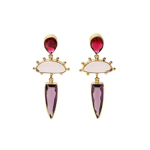 PENDIENTES LÁGRIMA SEMIPRECIOSA  [2]