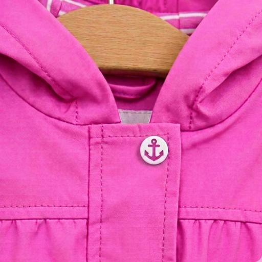 CHUBASQUERO BEBÉ BATELA CON FORRO A RAYAS [2]