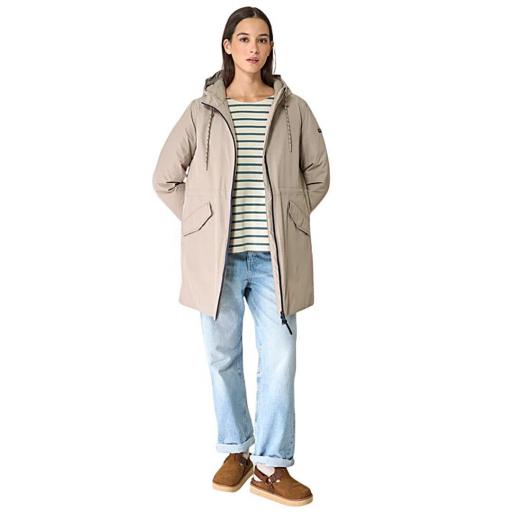 ABRIGO IMPERMEABLE MUJER CON CINTURA AJUSTABLE BATELA [3]