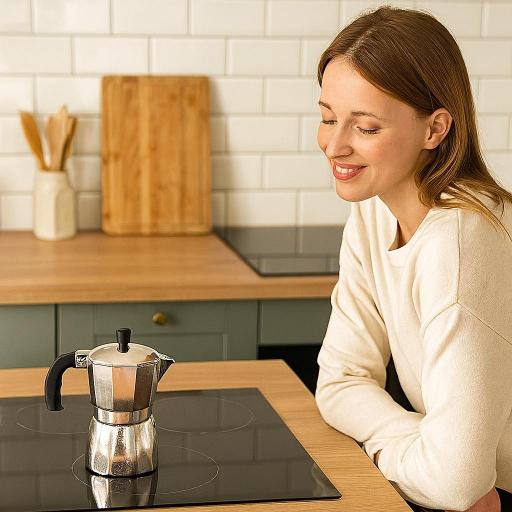 CAFETERA ITALIANA DE ALUMINIO PLATA