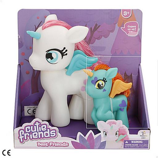 SET 2 UNICORNIOS 13 Y 20 CM /