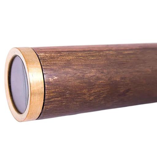 TELESCOPIO DECORATIVO LATÓN Y MADERA BATELA 26 CM [3]