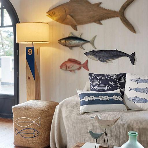 BALLENA DECORATIVA DE PARED EN RESINA 72 CM [0]