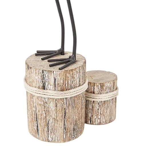 GAVIOTA DE MADERA CON PEANA 38 CM BATELA [4]