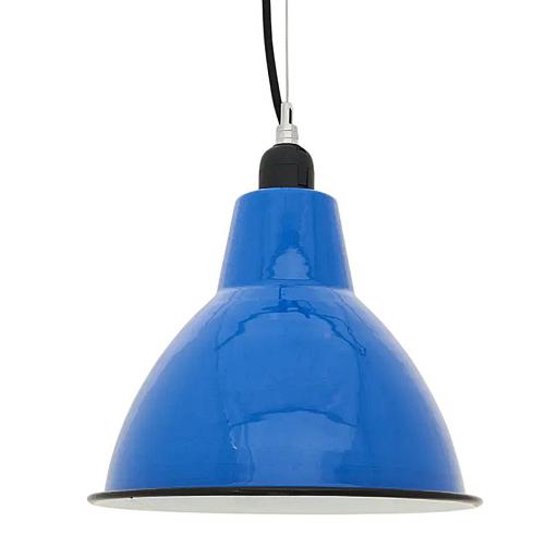 LÁMPARA DE METAL ESMALTADO AZUL ESTILO MARINERO D2509 [1]