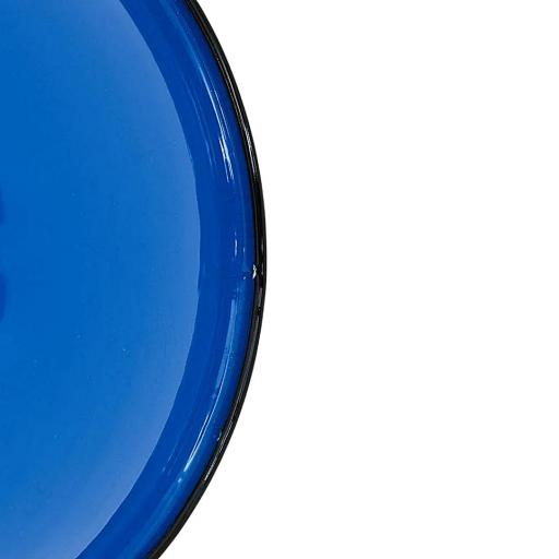 LÁMPARA DE METAL ESMALTADO AZUL ESTILO MARINERO D2509 [2]
