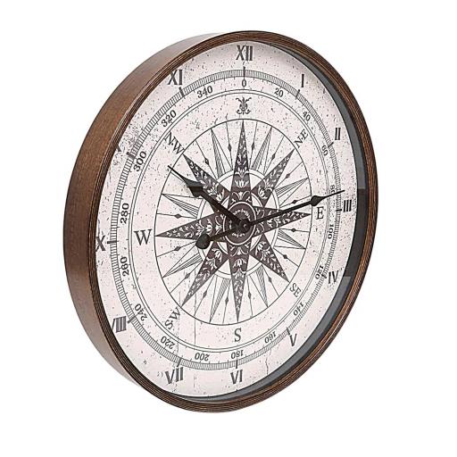 RELOJ DE PARED ROSA DE LOS VIENTOS Ø 40 CM  [3]