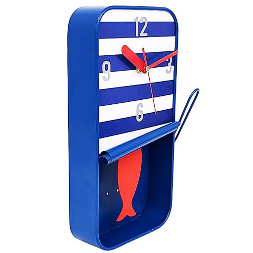 RELOJ DE PARED LATA DE CONSERVAS A RAYAS BATELA