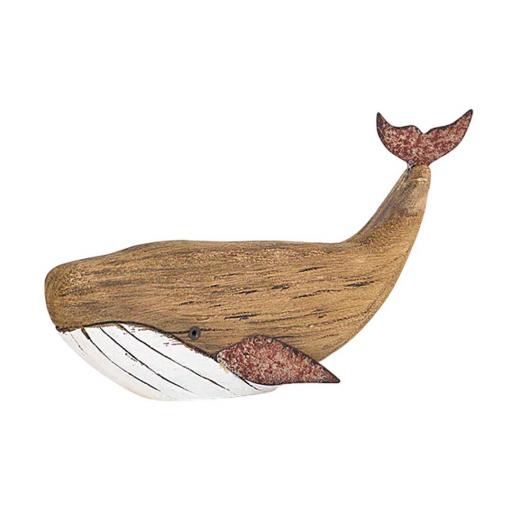 BALLENA DECORATIVA DE MADERA ESTILO MARINERO BATELA [0]