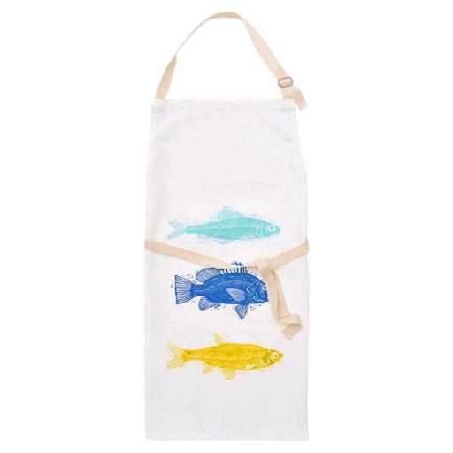 DELANTAL PECES COLOR BATELA ALGODÓN 64×80 CM [0]