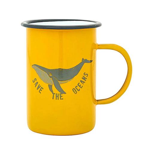 TAZA ALTA METAL ESMALTADO BALLENA BATELA [0]