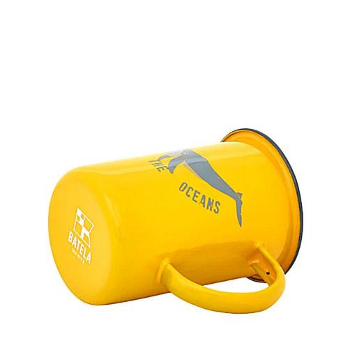 TAZA ALTA METAL ESMALTADO BALLENA BATELA [2]