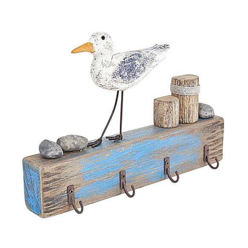 PORTALLAVES PÁJARO SOBRE MADERA BATELA