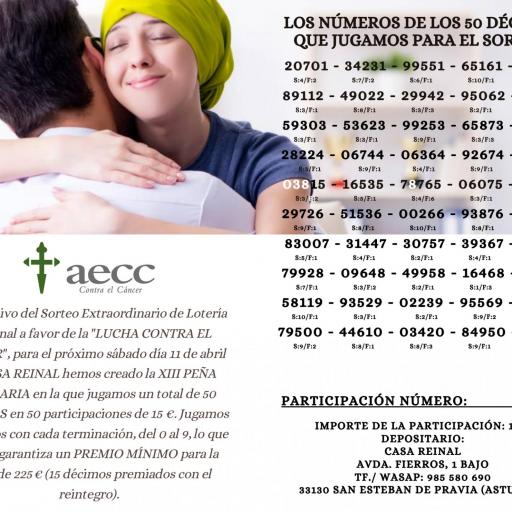 PARTICIPACIÓN PEÑA SOLIDARIA “LUCHA CONTRA EL CÁNCER” [1]