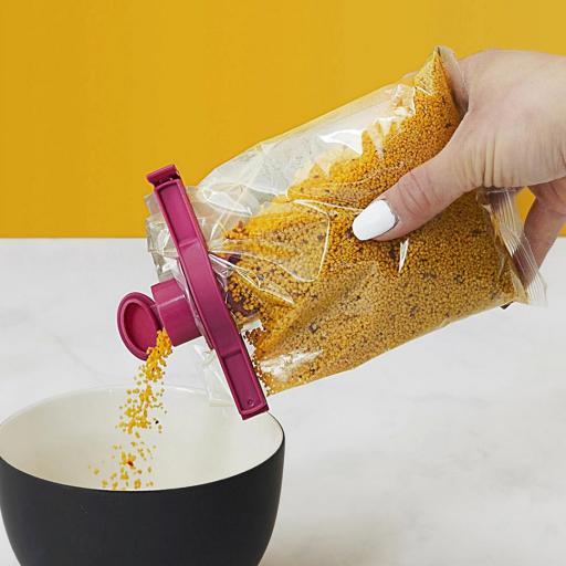 PINZAS DE CIERRE PARA BOLSAS CON VERTEDOR – PACK DE 2