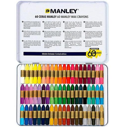 CERAS MANLEY 60 COLORES CAJA METAL EDICIÓN LIMITADA / [1]