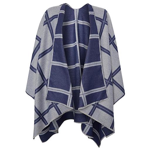 PONCHO REVERSIBLE CUADROS [5]