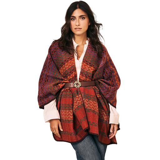 PONCHO REVERSIBLE ZIGZAG