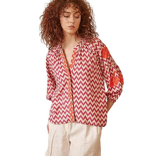 CAMISA BORDADA ZIGZAG DE LATIDO [3]