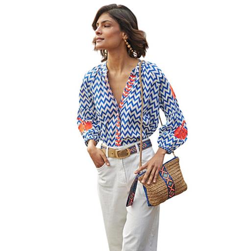 CAMISA BORDADA ZIGZAG DE LATIDO [4]