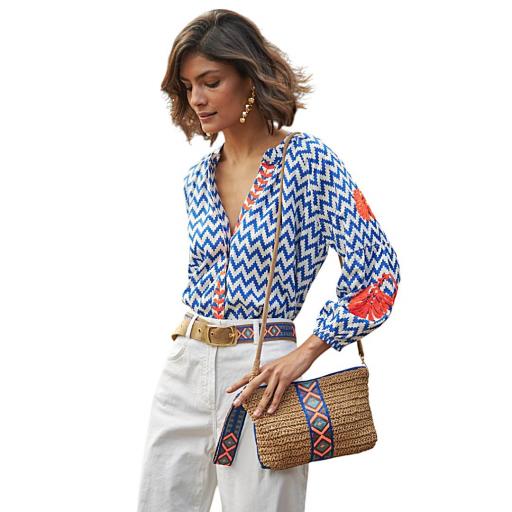 CAMISA BORDADA ZIGZAG DE LATIDO [5]
