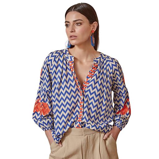 CAMISA BORDADA ZIGZAG DE LATIDO [6]