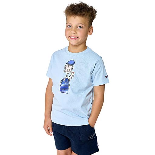CAMISETA NIÑO UNISEX BATELA MARINERO Y GAVIOTA [6]