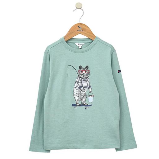 CAMISETA NIÑO MANGA LARGA BATELA OSO PESCADOR N1933 |* [0]