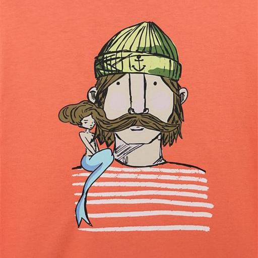 CAMISETA INFANTIL BATELA PIRATA SIRENA [3]