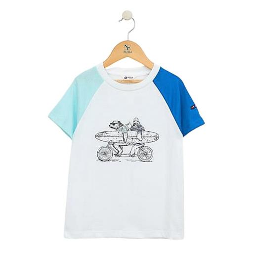 CAMISETA INFANTIL BATELA SURF BICOLOR [1]