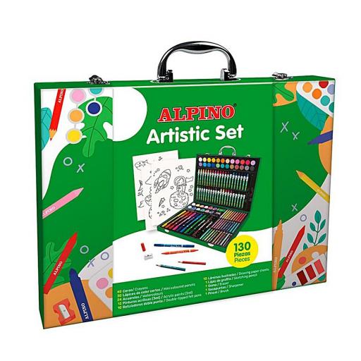 MALETÍN ARTÍSTICO ALPINO 130 PIEZAS /