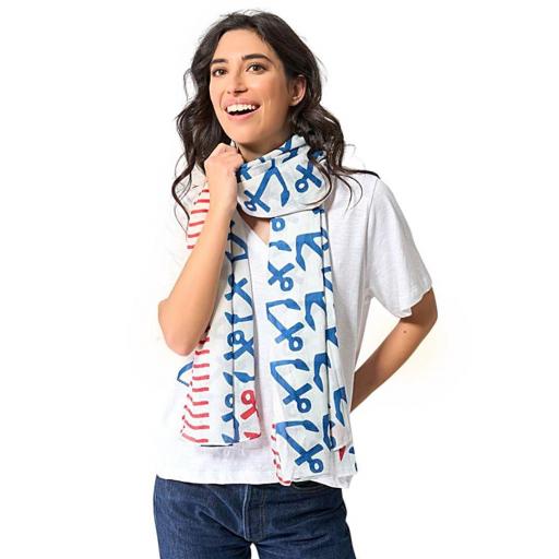 FOULARD ANCLAS BATELA 80x180 CM