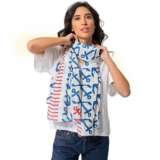 FOULARD ANCLAS BATELA 80x180 CM [2]