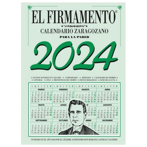 CALENDARIO ZARAGOZANO PARED 2024